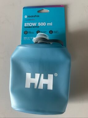 HydraPak Stow 500ml Flexible Bottle - Blue